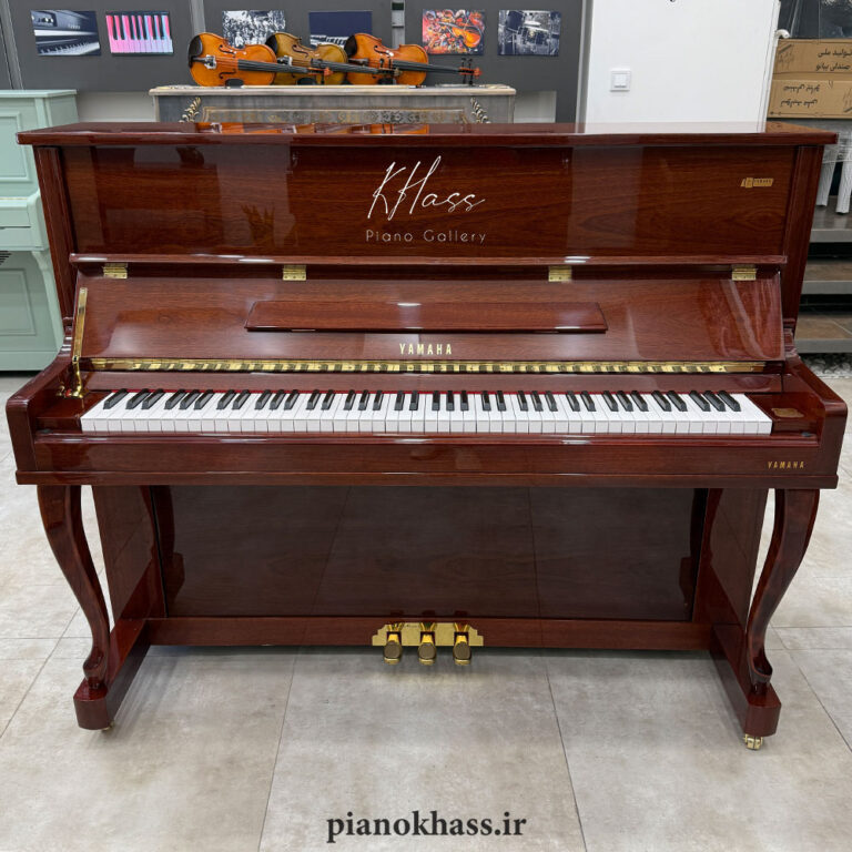 پیانو طرح آکوستیک وارداتی یاماها YUX145 PRO رنگ گردویی