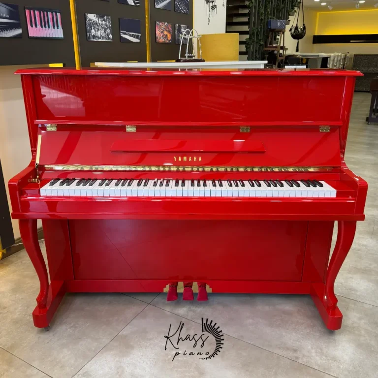 پیانو طرح آکوستیک وارداتی یاماها YUX145 PRO رنگ قرمز